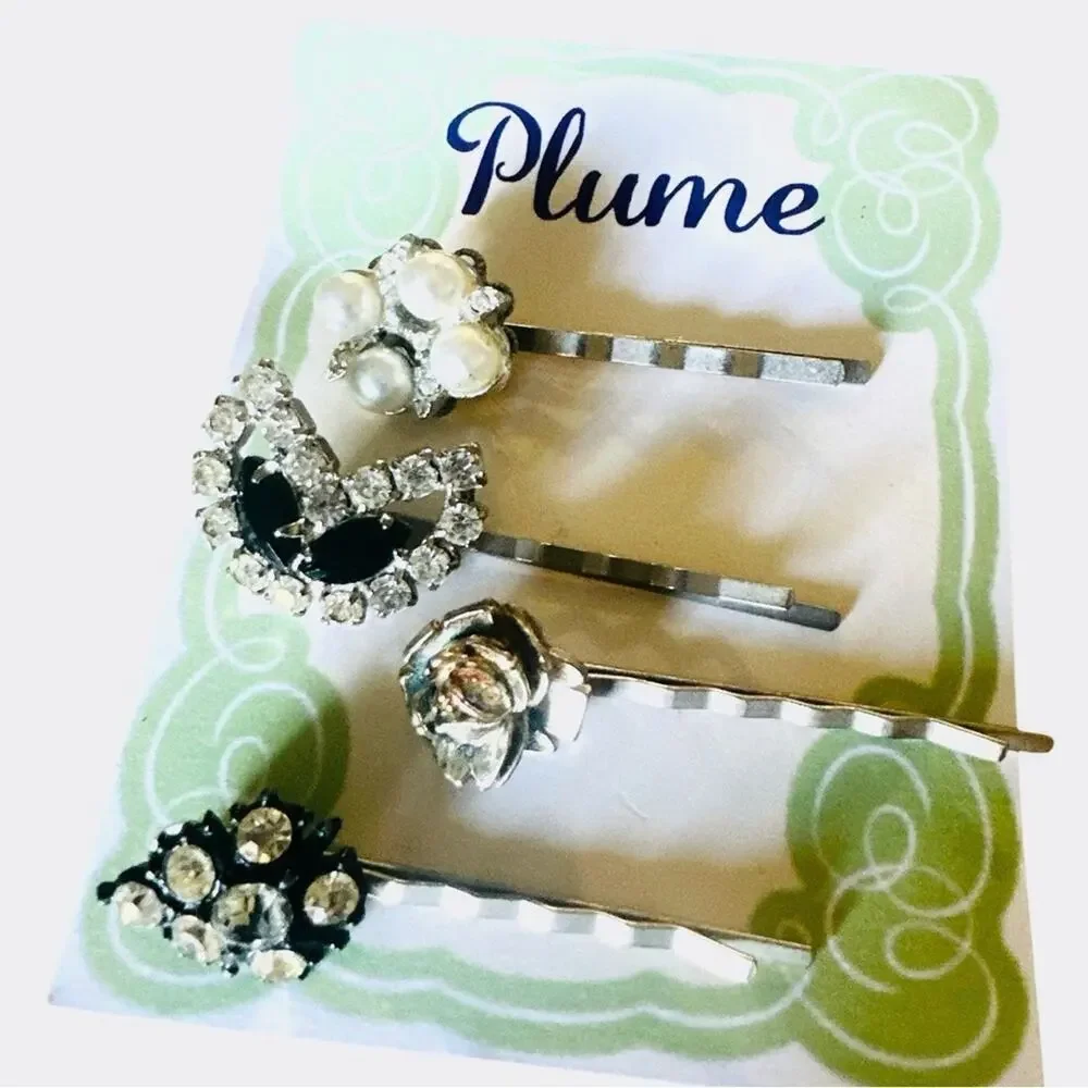 Bridal Hair Pins Pearl And Rhinestone Vintage Jewelry Wedding Hair Accessories